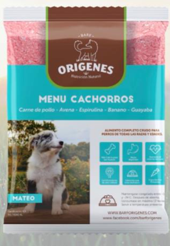 Menú Barf Orígenes (Cachorros / Marino / Real)